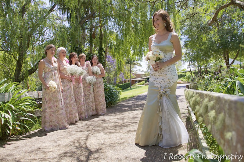 Rustic garden wedding bride - wedding photography sydney
